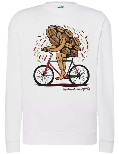 SUDADERA CON CAFÉ CICLISTA